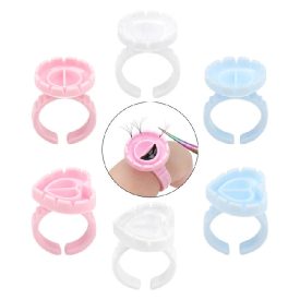 Szempilla ragasztó tartó műanyag gyűrű ( 10 db )