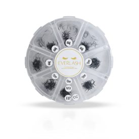   4D PÓTLÓ PILLÁK  9-10mm PROMADE Kördobozos Műszempilla Mix 1200 fan