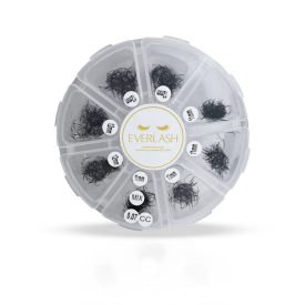   6D PÓTLÓ PILLÁK  11-12mm PROMADE Kördobozos Műszempilla Mix 1200 fan