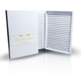   5D  FEKETE-LILA OMBRE PROMADE Könyvtálcás Műszempilla Mix 1200 Fan