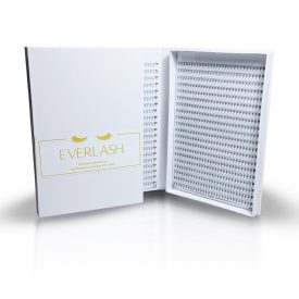   5D  FEKETE-KÉK OMBRE PROMADE Könyvtálcás Műszempilla Mix 1200 Fan